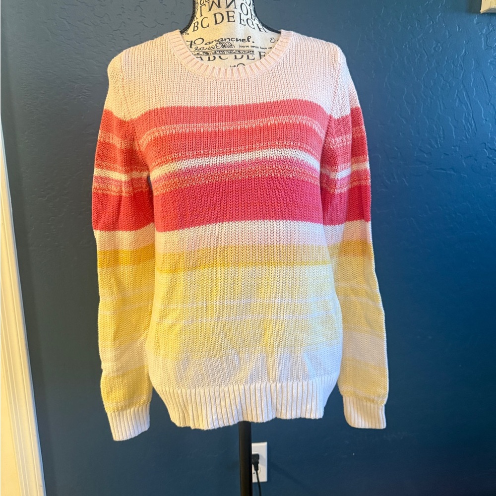 Loft multicolored Knit Sweater M